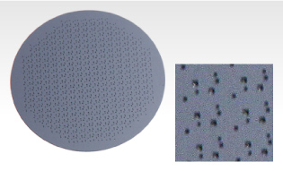 Through-hole processing of ferrite